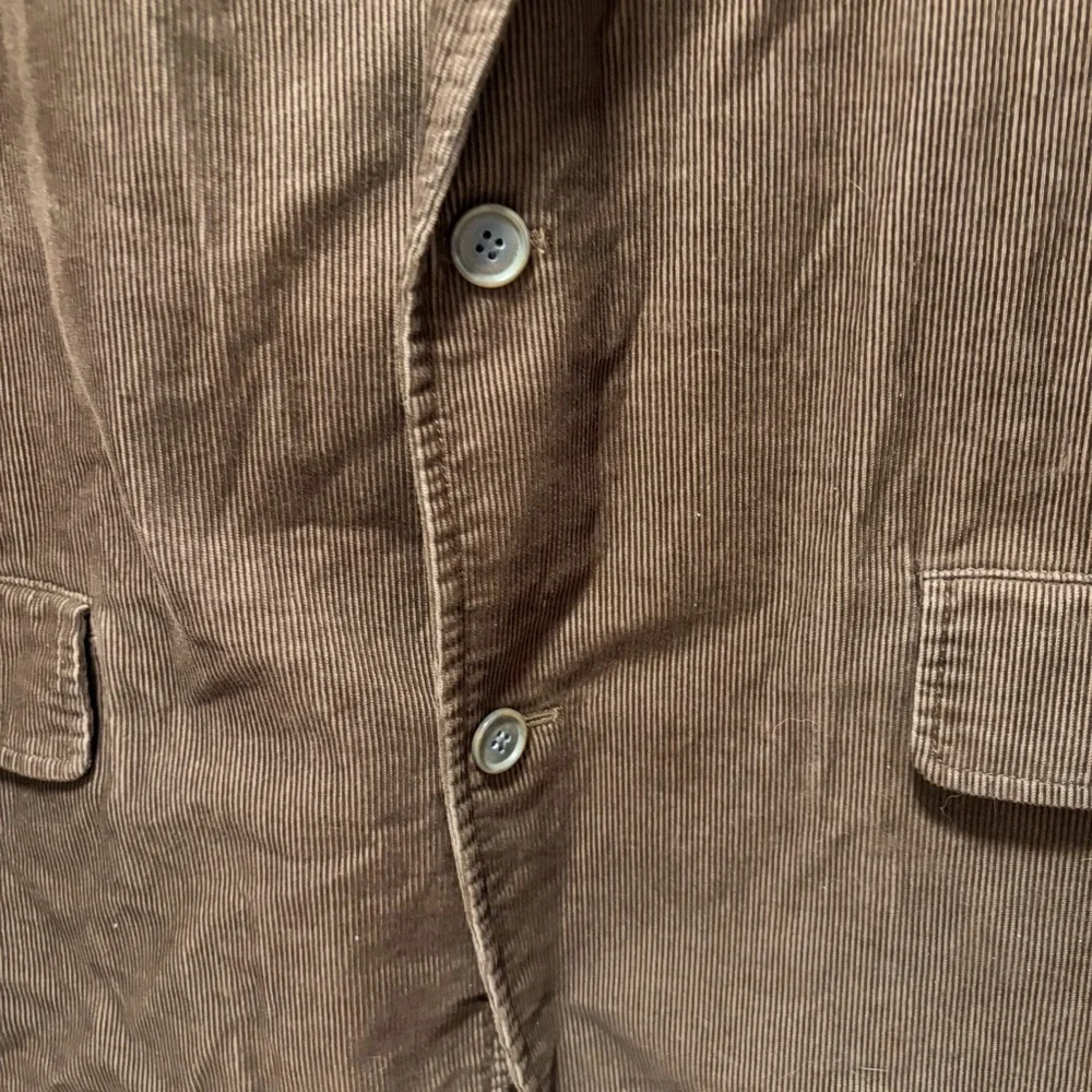 Vintage Y2K J.Crew Corduroy Blazer Men’s size XL Brown 2 Button Closure Academia
